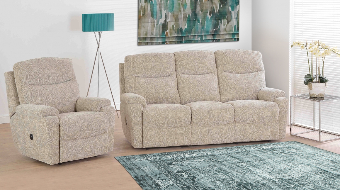 Deans Furnishers - Upholstery - Taylor 3 Seater Auto Recliner Sofa